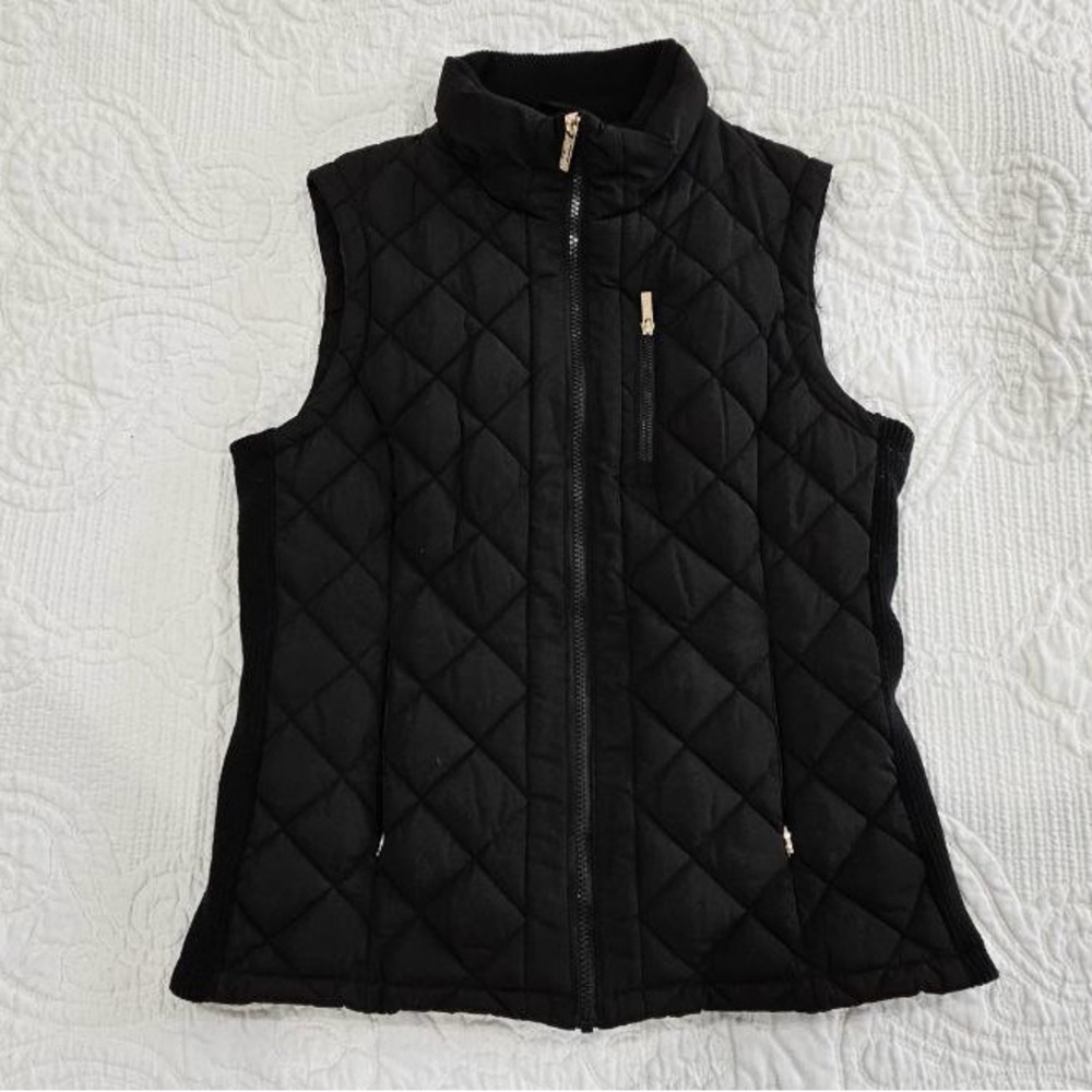 Calvin Klein Black Quilted Vest for Layering